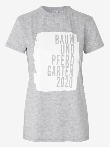 Baum und Pferdgarten女装品牌2020秋季灰白字母上衣