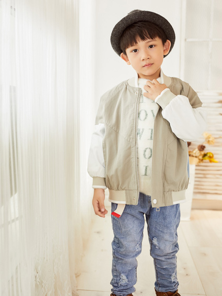西瓜王子童装品牌2020秋季灰色外套