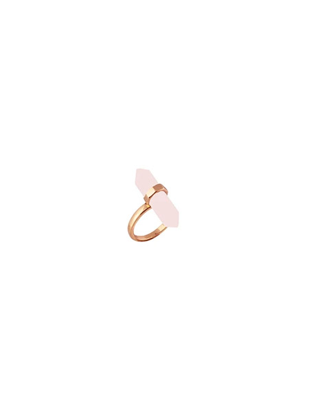 houseofharlow1960黄金首饰品牌2020春夏透明单晶戒指透明单水晶戒指