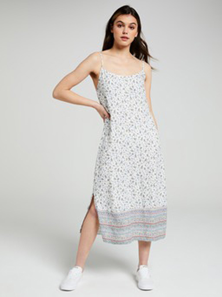 Jay Jays女装品牌2020春夏白色斑点吊带裙