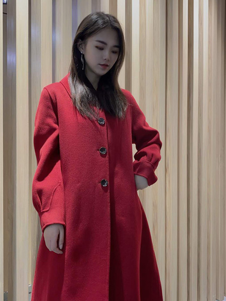 靓漫蒂女装品牌2020秋季红色休闲外套