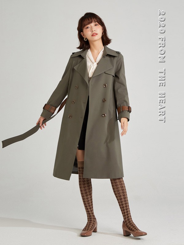 森林鸟女装品牌2020秋季灰色时尚外套