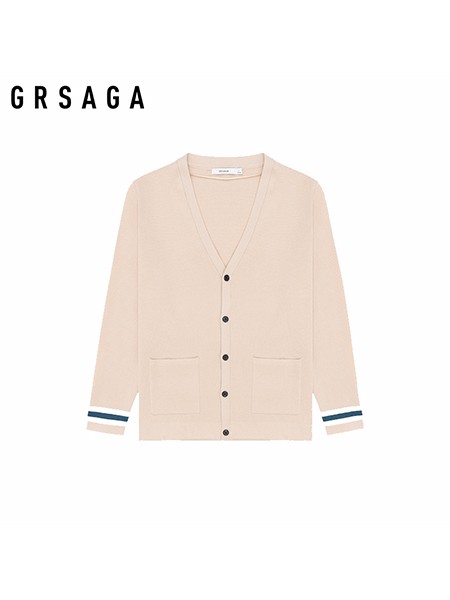 GRSAGA男装品牌2020秋季粉色休闲外套