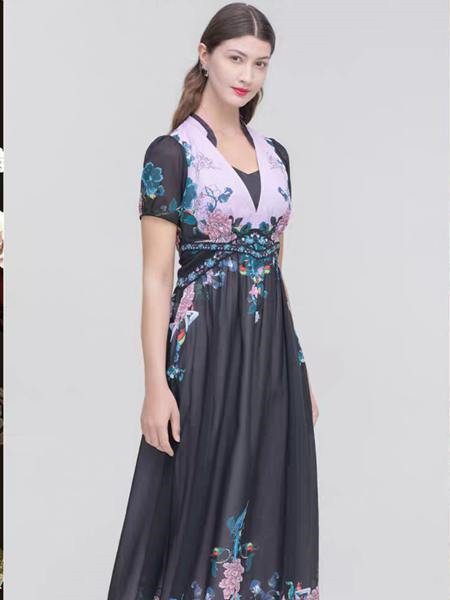 古色女装品牌2020春夏中国风连衣裙