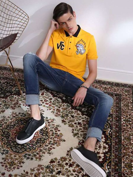 威蔻男装品牌2020秋季黄色短袖T恤