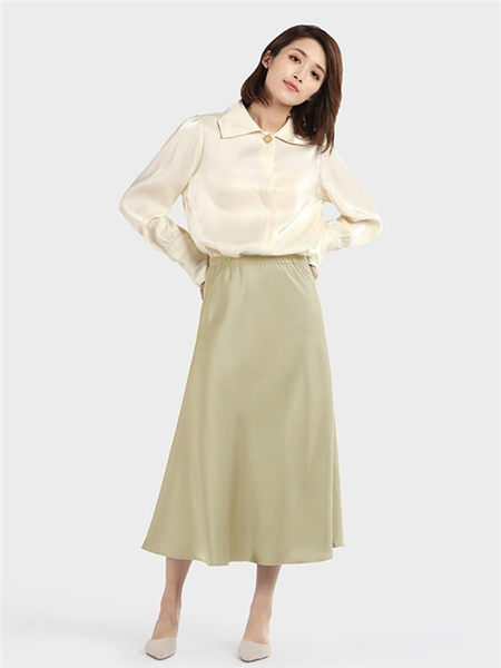 微丝里女装品牌2020春夏日系纯色衬衫
