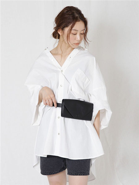 UNGRID女装女装品牌2020秋季日系白色衬衫