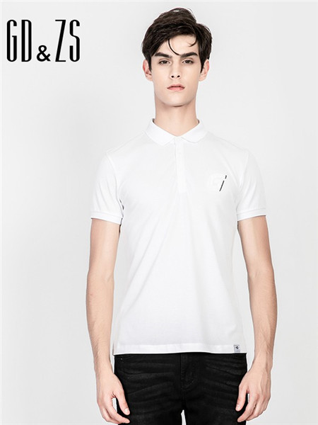 格度佐致男装品牌2020春夏白色短袖T恤