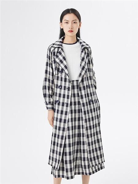 BUKHARA布卡拉女装品牌2020秋冬黑白格子套装