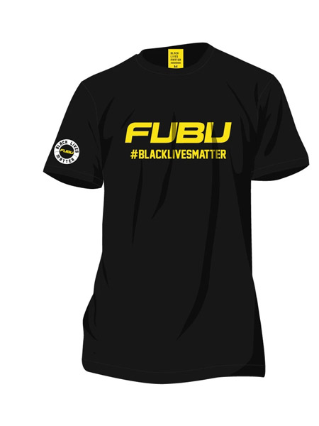 fubu2020秋季黑色品牌T恤