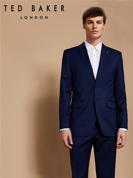 Ted Baker休闲品牌2020春夏欧美蓝色西服外套