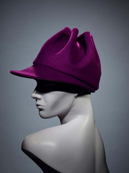 Stephen Jones鞋帽/领带品牌2020秋季颤抖粉色帽子