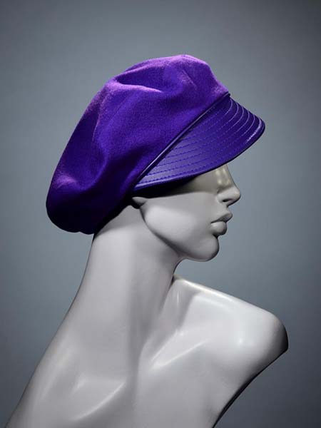 Stephen Jones鞋帽/领带品牌2020秋季凯西紫色帽子