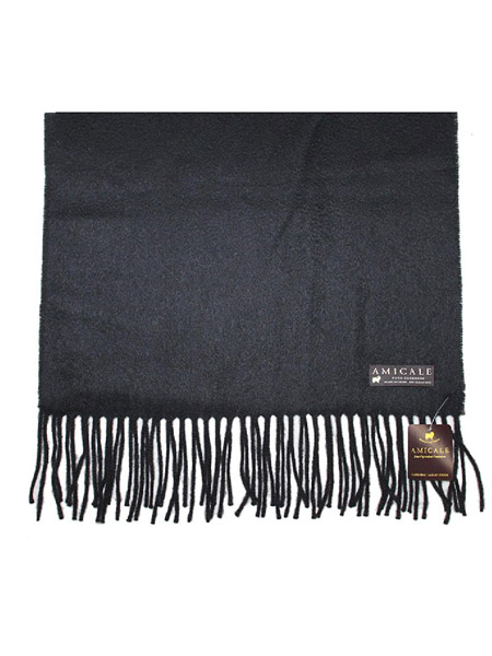 安美桥丝巾品牌2020秋季舒适黑色羊绒披肩