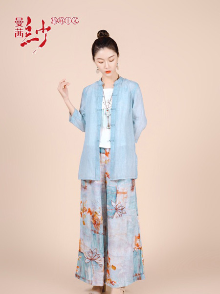 曼茜纱女装品牌2021春夏中国风套裙