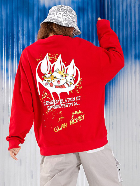 CLAWMONEY女装品牌2021春夏红色T恤