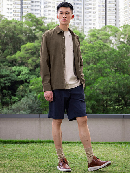 Timberland男裝品牌2021春夏排扣襯衫