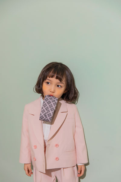 南童魔NEO&TOM/蒂萨纳D`sana童装品牌2021春夏粉色西装外套
