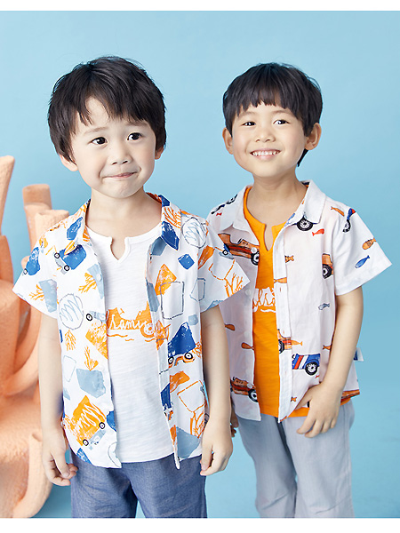 蒙蒙摩米 mesamis童装品牌2021夏季活力阳光衬衣