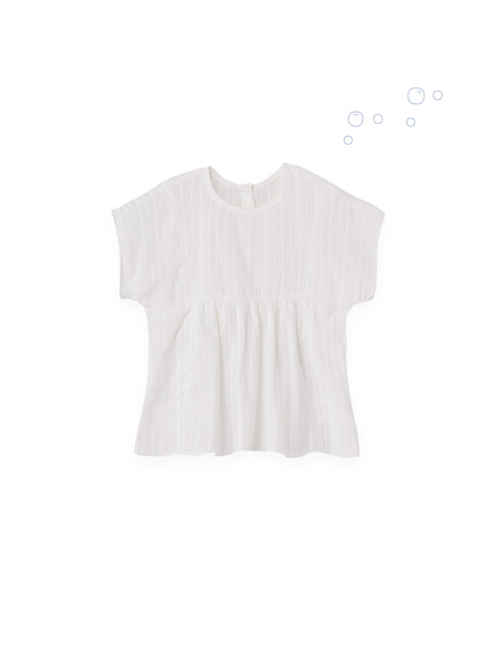蒙蒙摩米 mesamis童装品牌2021夏季白色上衣