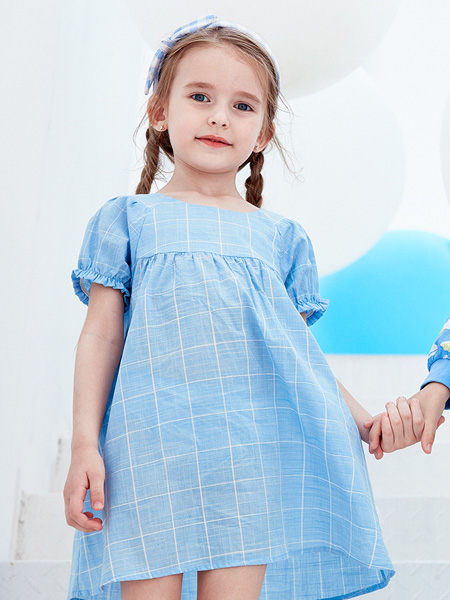 蒙蒙摩米 mesamis童装品牌2021夏季格子可爱连衣裙