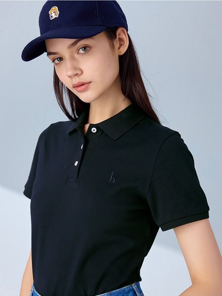 卡迪登路女裝品牌2021夏季顯瘦親膚POLO衫