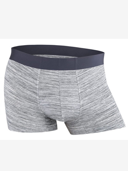 蒂菲尔内衣品牌2021夏季灰色条纹平角裤