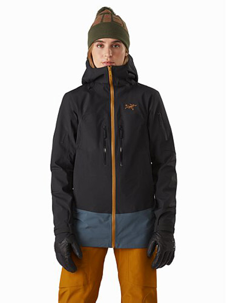 始祖鸟女装品牌2021春季轻薄(LT)长款GOR E-TEX自由滑雪观光夹克。