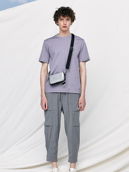 J.P.E男装品牌2021夏季舒适工装灰色长裤