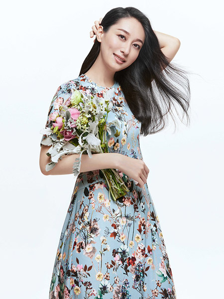 沐兰 - MORELINE女装品牌2021夏季印花图案浪漫长裙