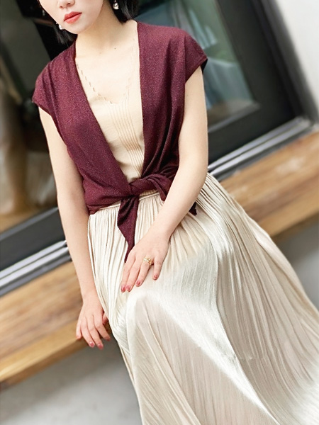 嘉禾利莎女装品牌2021夏季新款针织防晒开衫女短款