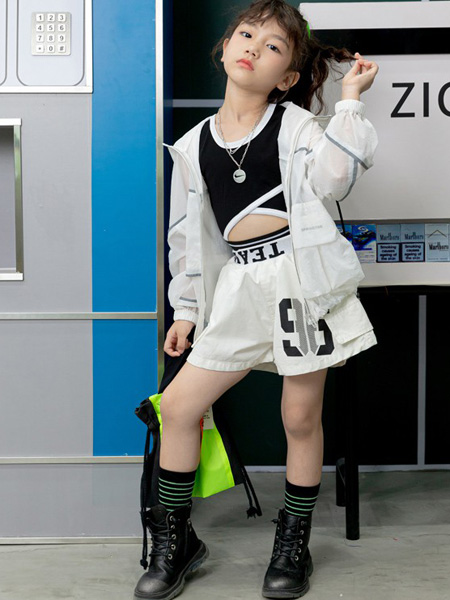 小资范童装品牌2021春夏韩版薄款外套背心套装