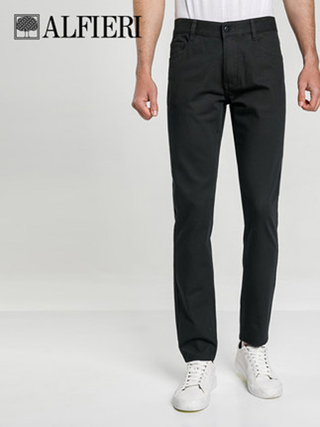 艾法利男装品牌2021春夏修身棉质彩色直筒牛仔裤 不易掉色休闲长裤