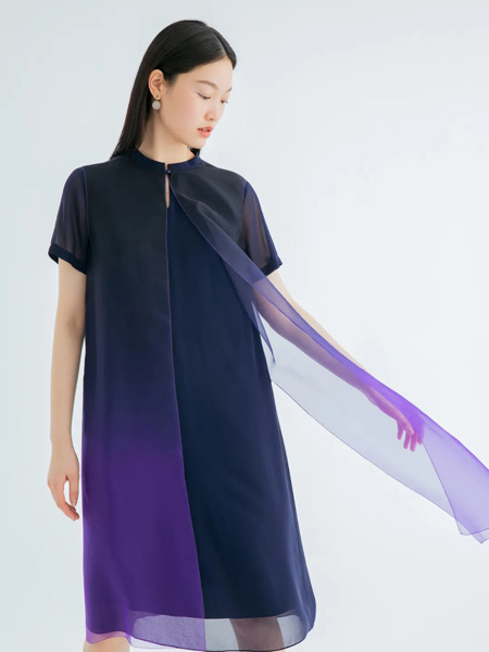 ORIGIN 安瑞井女装品牌2021夏季撞色纱纱外套