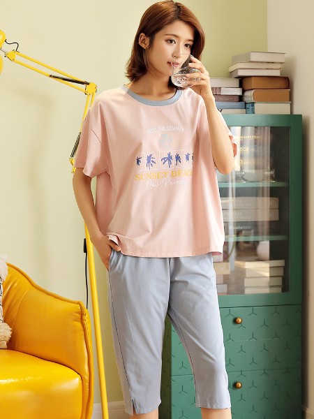 紫色花语家居服2021春夏新品