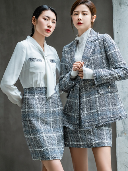 3ffusive女装品牌2021秋季纹路针织纯棉包臀裙