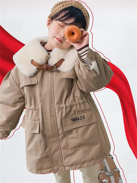 浪漫小�i童�b品牌2021冬季羊�q系�ПＥ�外套