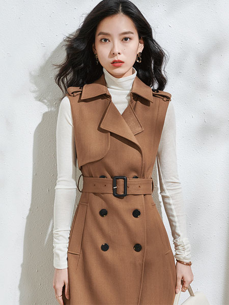 米思阳女装品牌2021冬季系腰带韩版马甲
