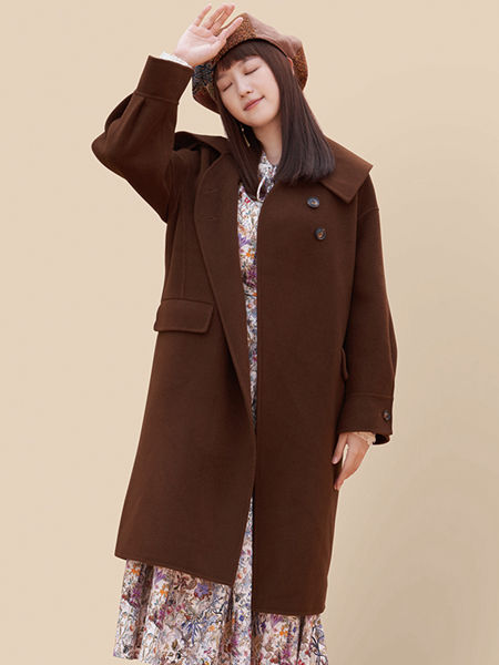 丽迪莎女装品牌2021冬季长款保暖大衣