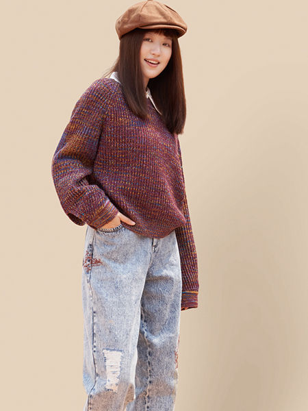 丽迪莎女装品牌2021冬季韩版针织毛衣