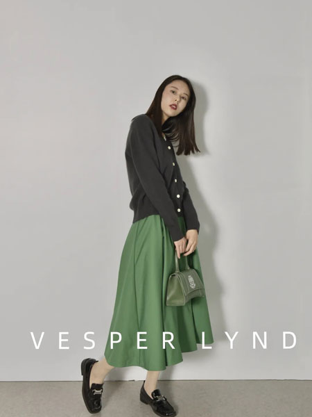 VESPER LYND女裝品牌2021秋冬文藝時尚針織開衫