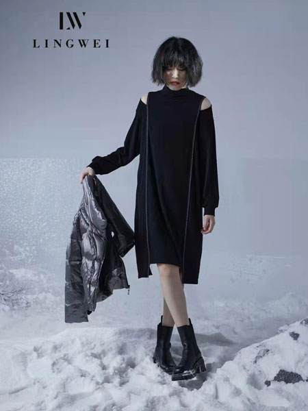 领葳女装品牌2021冬季短款保暖羽绒服