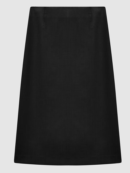 ICICLE女装品牌2021秋冬高腰黑色半身长裙