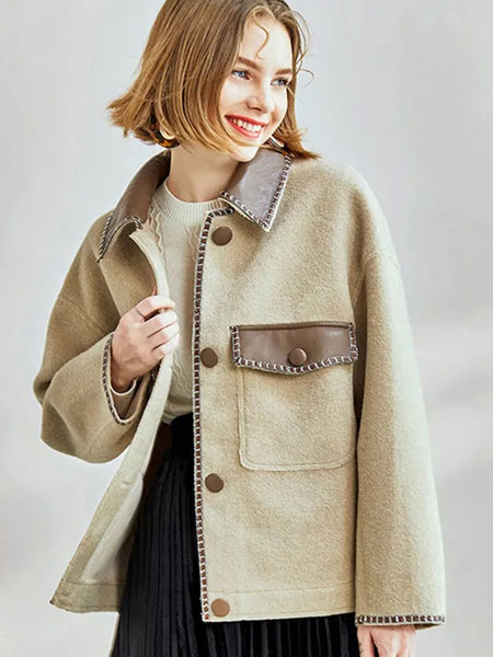 法曼斯女装品牌2021秋冬短款气质外套