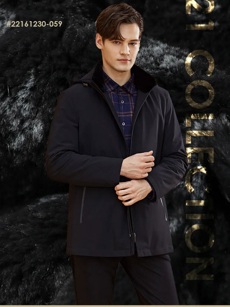 蔓哈顿MENHARDUN男装品牌2021冬季中长款帅气保暖外套