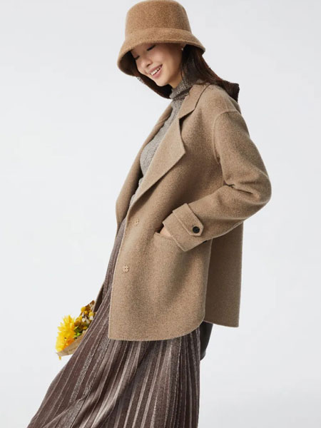 那禾NAHE女装品牌2021冬季宽松韩版优雅外套