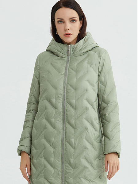 米尚女装品牌2021冬季保暖舒适羽绒服