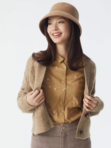 ClothScenery布景女装品牌2021冬季轻薄保暖针织开开衫