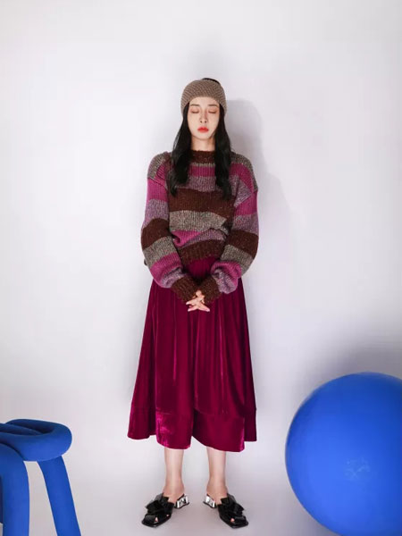 JOU SEO MOK女装品牌2021冬季复古时髦套装裙