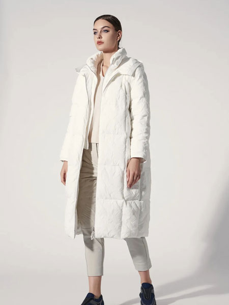 柯罗芭女装品牌2021冬季立领中长款羽绒服外套